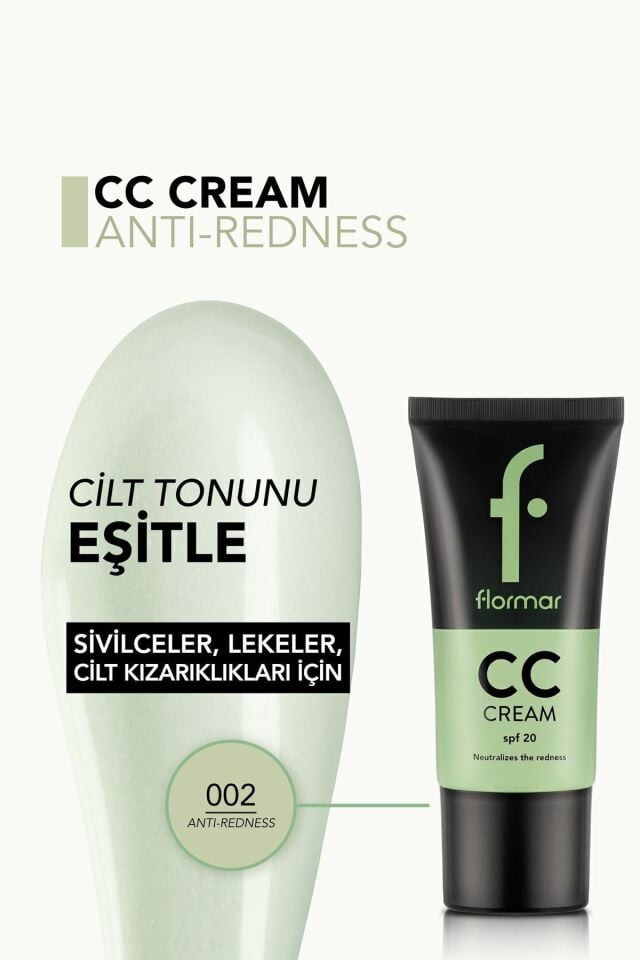 Flormar Kızarık Görünüm Önlemeye Yardımcı Cc Krem- Cc Cream -