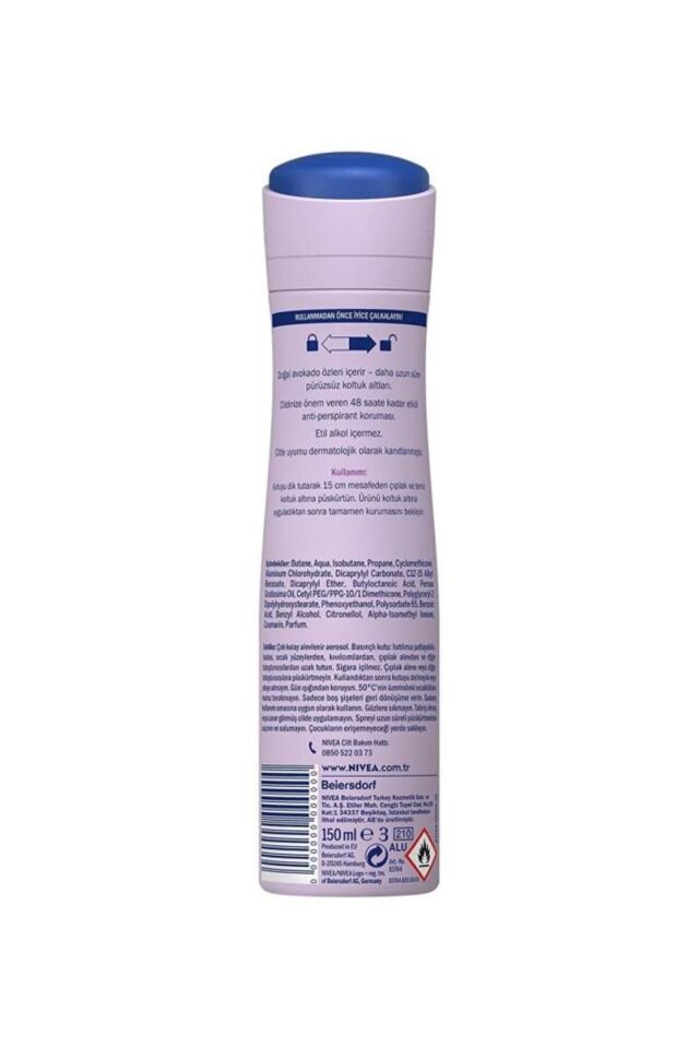 Nivea Double Effect Mor Düşler Sprey Deodorant 150ml Kadın 3'lü Paket