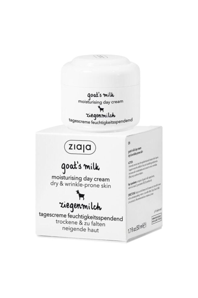 Ziaja Keçi Sütü Gündüz Kremi - Kuru ve Kırışma Eğilimli Cilt, Keçi Sütü İçerikli - 50 ml