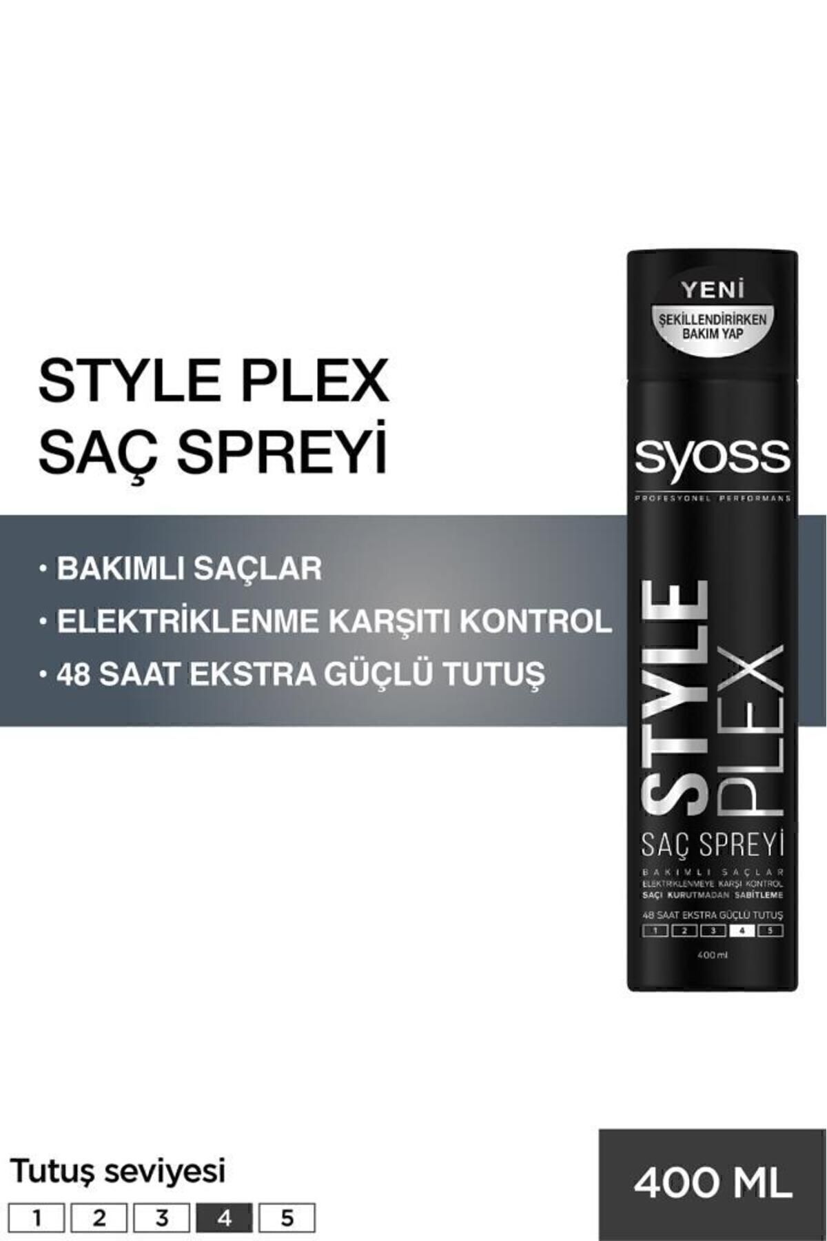 Syoss Style Plex Saç Spreyi 400 ml - Şekillendirme ve Koruma