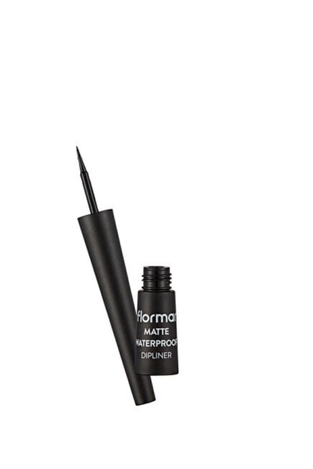 Flormar Suya Dayanıklı Mat Dipliner (SİYAH) - Waterproof Dipliner - 001 Black -