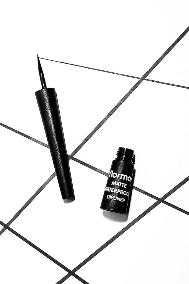 Flormar Suya Dayanıklı Mat Dipliner (SİYAH) - Waterproof Dipliner - 001 Black -