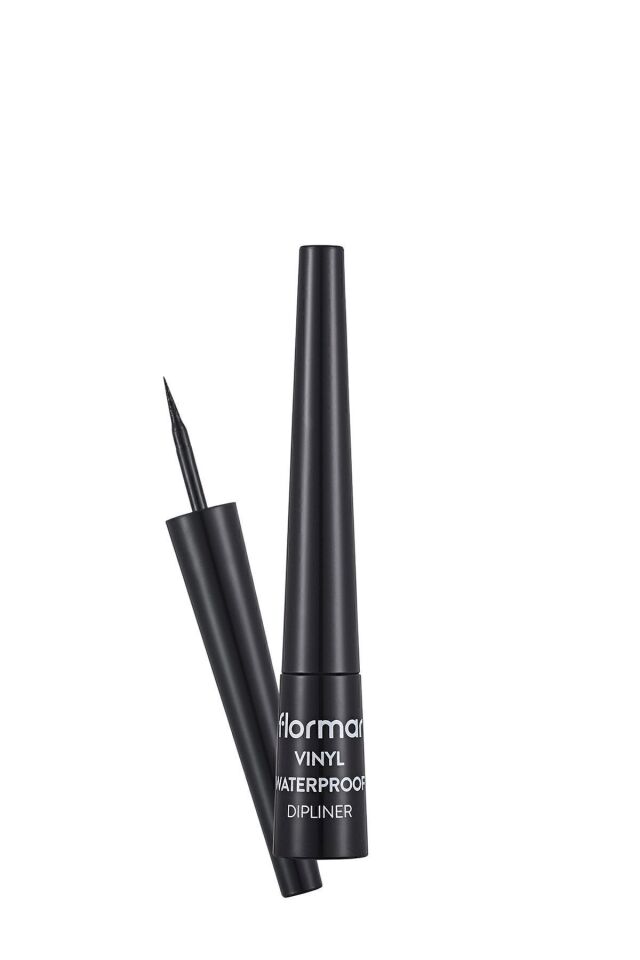 Flormar Suya Dayanıklı Parlak Dipliner (SİYAH) - Waterproof Dipliner - 001 Black -