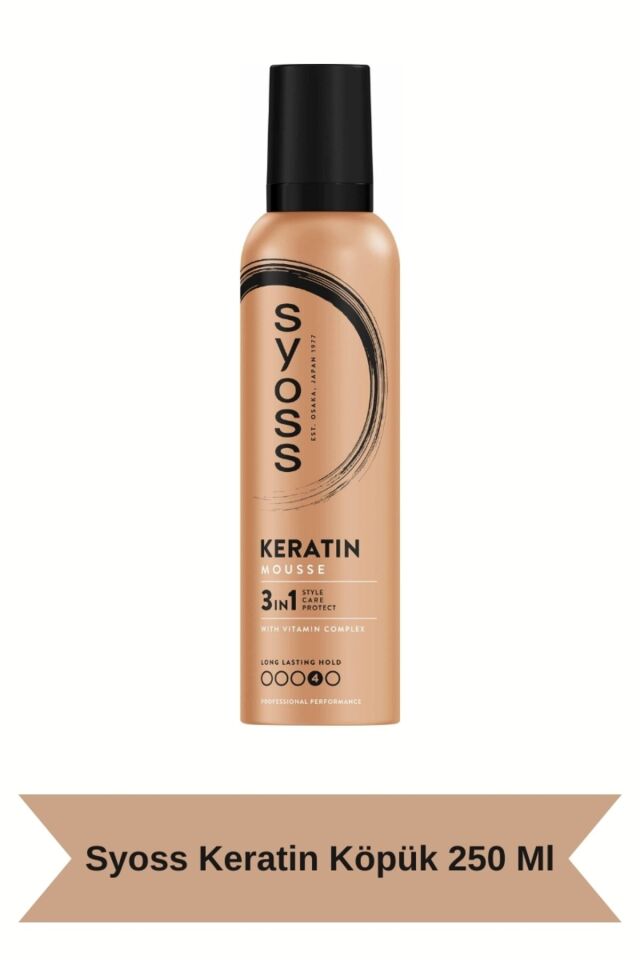 Syoss Keratin Köpük 250 ml - Saç Onarıcı ve Hacim Artırıcı