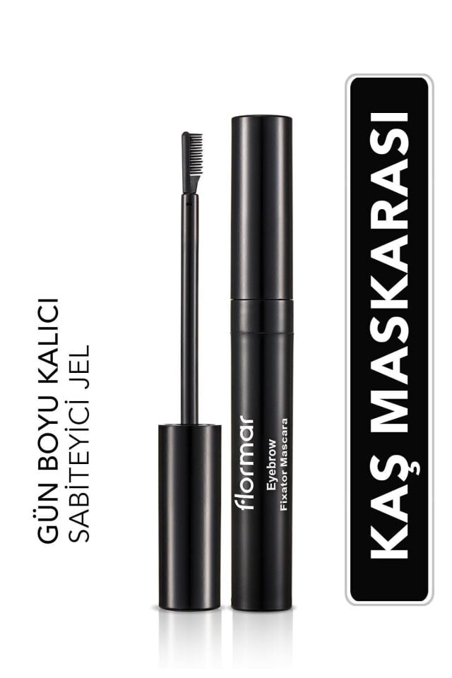 Flormar Sabitleyici ve Renk Koruyucu Şeffaf Kaş Maskarası - Eyebrow Fixator Mascara -