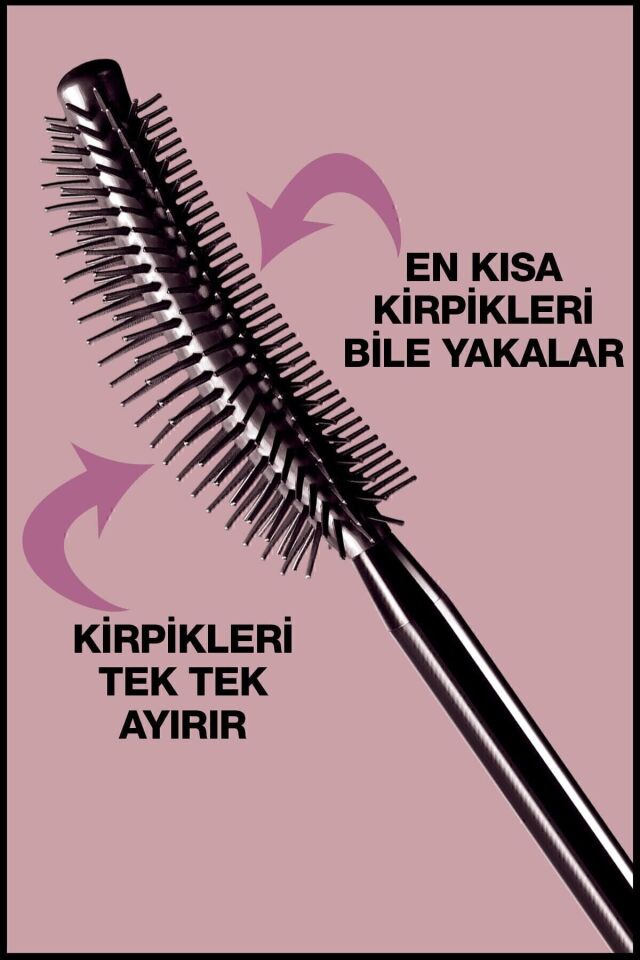 Maybelline New York Lash Sensational Yelpaze Etkili Suya Dayanıklı Siyah Maskara