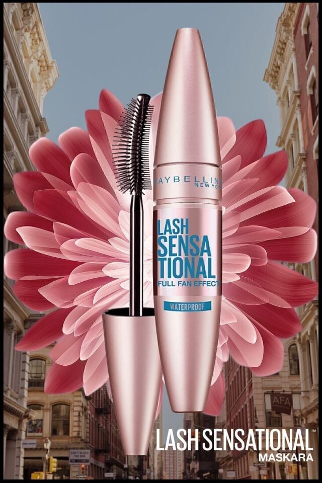 Maybelline New York Lash Sensational Yelpaze Etkili Suya Dayanıklı Siyah Maskara