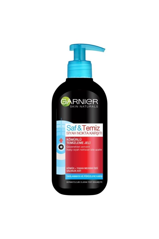 Garnier Saf & Temiz Siyah Nokta Karşıtı Kömürlü Temizleme Jeli 200ml