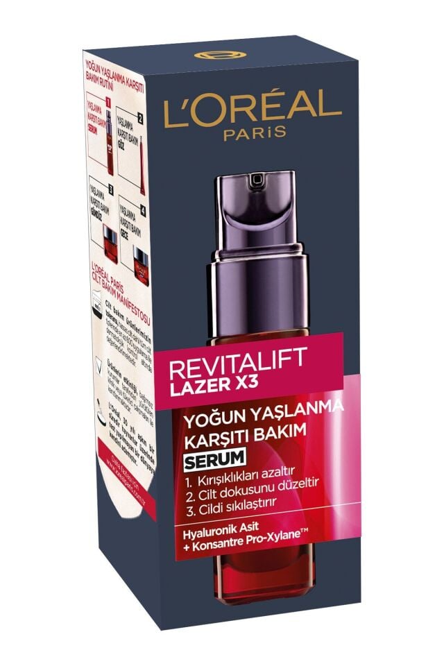Loreal Paris Revitalift Lazer X3 Yoğun Yaşlanma Karşıtı Bakım Serumu 30 ml