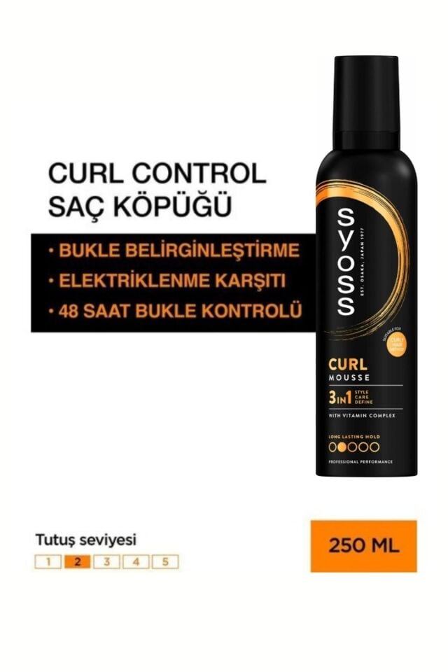 Syoss Bukle Belirginleştirici Köpük - Curl Control 250 ml