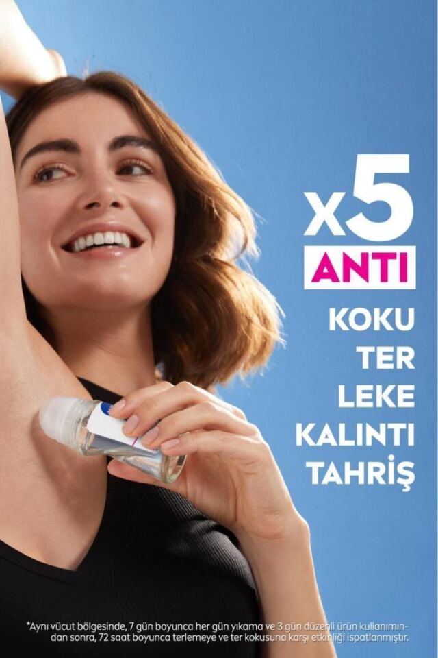 Nivea Kadın Roll-on Deodorant Black&white Invisible Clear 50ml, 72 Saat Anti-perspirant Koruma