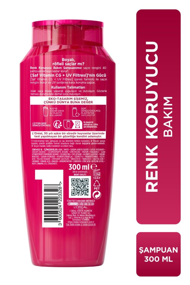 Şampuan Color Vive Renk Koruyucu Bakım Şampuanı 300 ml
