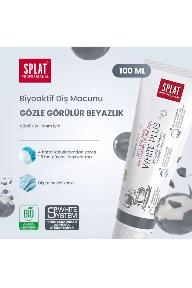 Splat Profesyonel White Plus/Artı Beyazlık İnovatif Diş Macunu 100 ml