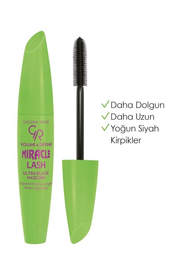 Golden Rose Volume & Define Miracle Lash Ultra Black Mascara - Hacim Veren Maskara