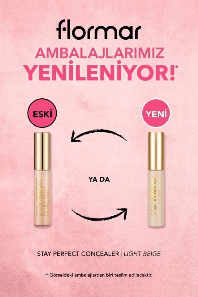 Flormar Doğal Bitişli Kapatıcı (SOĞUK ALT TON) - Stay Perfect Concealer - 007 Light Beige -