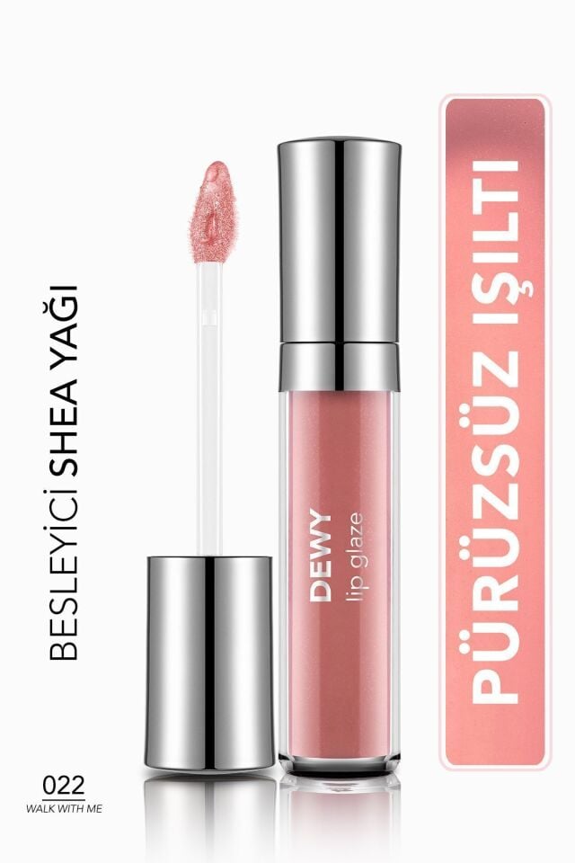 Flormar Besleyici Dudak Parlatıcısı - Dewy Lip Glaze - 022 Walk With Me-